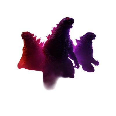 Godzillas In Cyberpunk Vinyl Car Decal Sticker – Waterproof & UV-Resistant-image