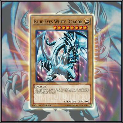 YuGiOh BLUE-EYES WHITE DRAGON | KAIBA'S DECK ▪️ VERY RARE ▪️ 1ST EDITION 💎-image
