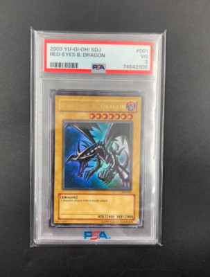 2003 Yu-Gi-Oh! SDJ Red-Eyes Black Dragon Holo N0. 001 PSA 3 VG-image