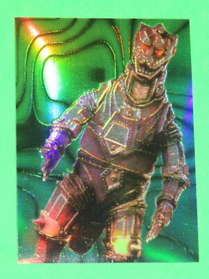 1996 GODZILLA CHROMIUM JPP/AMADA PARALLEL HOLOCHROME STICKER CARD SINGLE #5!-image
