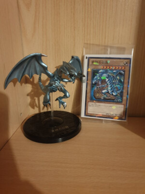Monster Collection Vol.3 Card Blue Eyes White Dragon Figure Konami 711 Yugioh-image