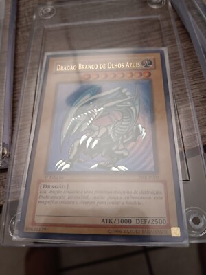 2002 Blue Eyes White Dragon 1st Edition Portuguese DIK-P001 SDK-001 Yugioh-image