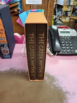 Folio Society THE GREEK MYTHS 2 Vol Set Robert Graves Slipcase-image