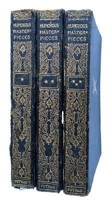 Humorous Masterpieces From American Literature Volume 1, 2, 3 Leatherbound 1886-image
