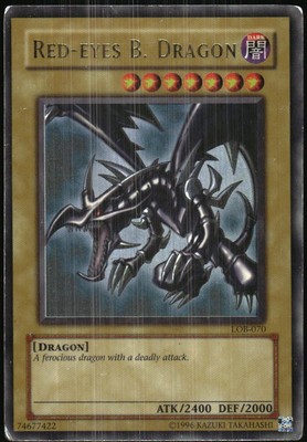 Yu-Gi-Oh! - Legends of Blue Eyes White Dragon Red-Eyes B. Dragon 2002 LOB-070-image