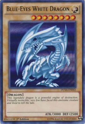 Yugioh! Blue-Eyes White Dragon - DUSA-EN043 - Ultra Rare - 1st Edition Near Mint-image