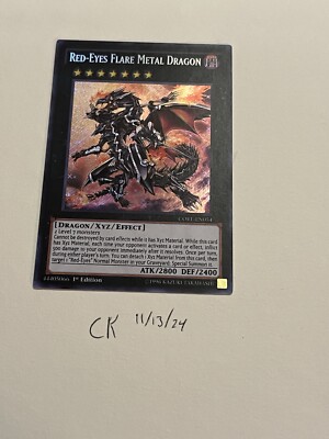 Red-Eyes Flare Metal Dragon CORE-EN054 Secret Rare 1st Edition Near Mint -image
