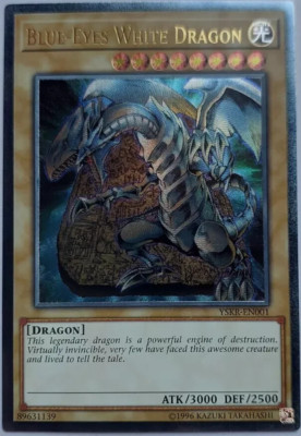 Blue-Eyes White Dragon - YSKR-EN001 - Ultimate Rare YuGiOh TCG Card-image