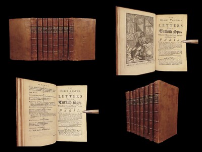 1736 ENGLISH Letters of Turkish SPY by Marana Ottoman Byzantine Political 8v SET-image