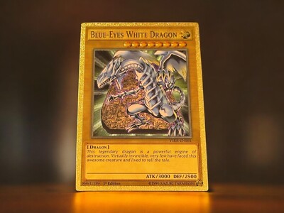 Blue-Eyes White Dragon (Alternate Art ) - Golden Holo - DIY Orica - Yugioh-image