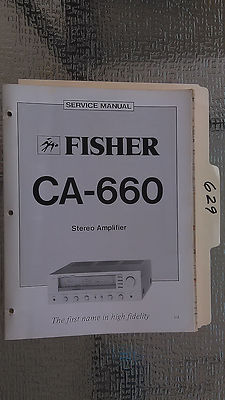 Fisher ca-660 service manual original factory repair book stereo amp amplifier-image