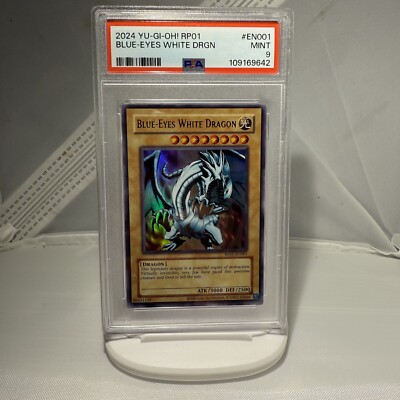 2024 YU-GI-OH! RP01-RETRO PACK #EN001 BLUE-EYES WHITE DRAGON PSA 9-image