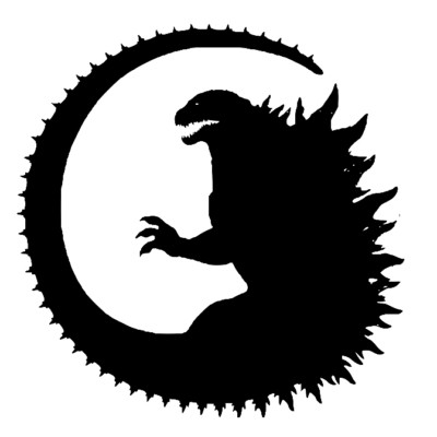 Vinyl Decal-  Godzilla Kuji Monster (Pick Size & Color) Car Truck Fits Sticker-image