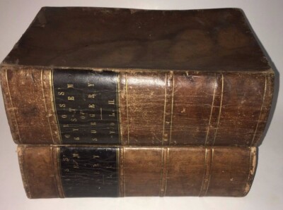  LEATHER Set; SYSTEM OF SURGERY! (SECOND EDITION 1862)MEDICAL MEDICINE GIFT RARE-image
