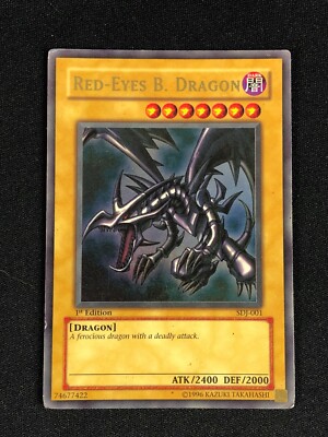 YUGIOH RED-EYES B. DRAGON SDJ-001 1ST ULTRA (HP)-image