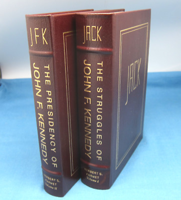 Easton Press 2 Volume Set Jack And JFK By Herbert Parmet Leather Bound VG-image