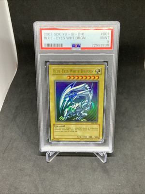 2002 SDY Yu Gi Oh Blue Eyes Wht Dragon PSA 9-image