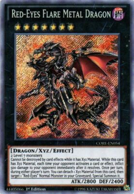 Red-Eyes Flare Metal Dragon - CORE-EN054 - Secret Rare - 1st Edition Near Mint --image