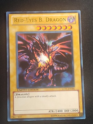  Red Eyes Black Dragon LC01-EN006 Ultra Rare Yu-Gi-Oh Card Heavily Played HP-image