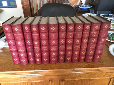 12 Book Set Complete Works of Chateaubriand 1826 Red Leather Bound Paris Beltran-image