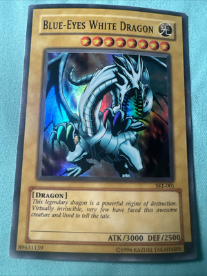 Yugioh! Blue-Eyes White Dragon SKE-001 Super Rare Unlimited NM/LP-image