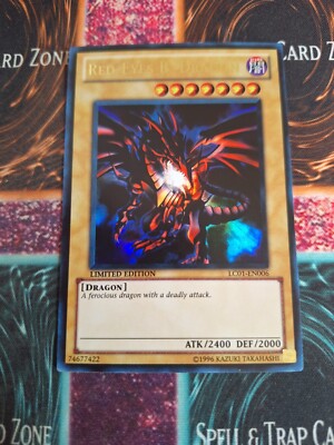 Yu-Gi-Oh! Red-Eyes B. Dragon LC01-EN006 Ultra Rare Limited Near Mint e5/-image