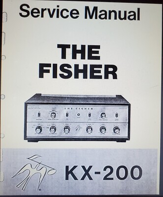 Fisher KX-200 / X-200 Vacuum Tube Integrated Amplifier Restoration Kit! KX200-image