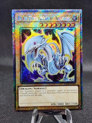 Yugioh! Blue-Eyes White Dragon (7th Art) - RA04-EN108 - Platinum Secret Rare -image
