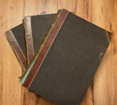 Antique 3 Vol (Com., Trag. & Hist) Complete Works Of Shakespeare Circa 1861-image