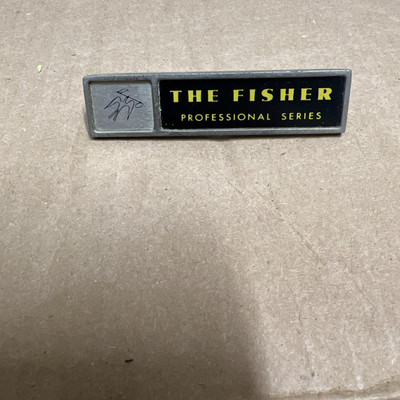 Fisher X101D Professional Series Tube Amplifier Faceplate Emblem-image