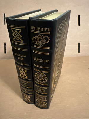 CONNIE WILLIS Easton Press Set DOOMSDAY BLACKOUT Signed Leather-image