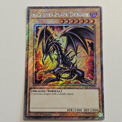 Red Eyes Black Dragon - RA04 - Platinum Secret Rare - Yugioh Euro MP22 Art-image