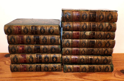 Set of 12 WAVERLEY NOVELS by Sir Walter Scott, Adam and Charles Black 1878 1879-image