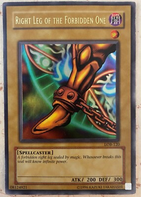 Right Leg of the Forbidden One LOB-120 The Legend of Blue Eyes White Dragon...-image