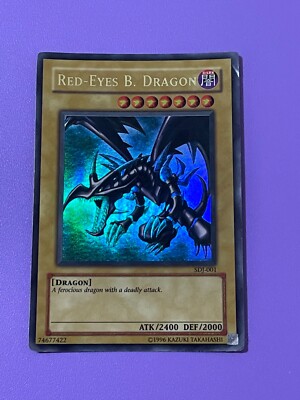 Yu-Gi-Oh! Red Eyes Black Dragon SDJ-001 Red-Eyes B. Ultra Rare-image