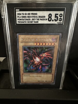 Yu-Gi-Oh! SGC 8.5 NM-MT+ Red-Eyes B. Dragon Power of Chaos PCJ-EN001-image