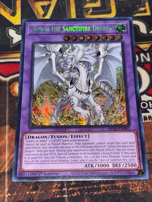 YUGIOH! Albion the Sanctifire Dragon MP24-EN082 Prismatic Secret 1st BLUE EYES-image