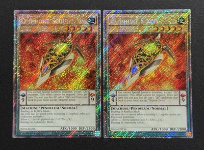 2025 YUGIOH RA04 PLATINUM SECRET RARE QLIPPHORT SCOUT X2 NM-image