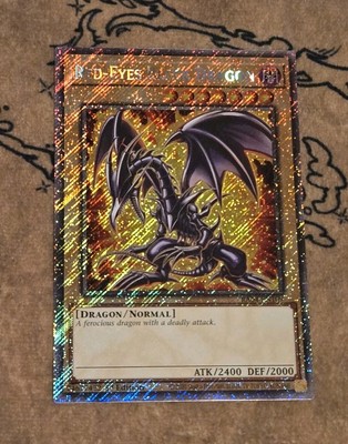 Yugioh Red-Eyes Black Dragon MP22 Art RA04-EN109 1st Edition Plat NM Presale -image