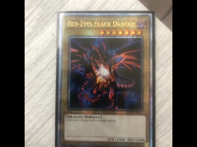 Red-Eyes Black Dragon Quarter Century Secret Rare 1st Edition LC01-EN006 Yugioh-image
