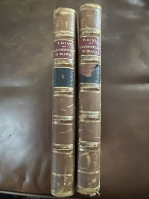 Old Court Life in France by Frances Elliot 1873 Tauchnitz Leather Bks 2 Vol Set-image