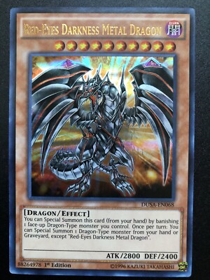 Red-Eyes Darkness Metal Dragon DUSA-EN068 Ultra Rare 1st Edition Mint /Near Mint-image