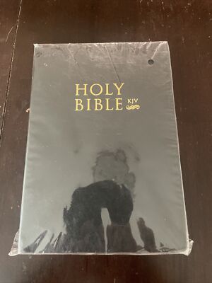 ❤️🙏🏻Holy Bible King James Version Old and New Testament Black Faux Leather-image