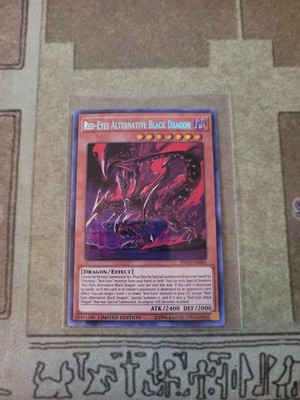 YUGIOH RED-EYES ALTERNATIVE BLACK DRAGON TN19-EN005 PRISMATIC SECRET LIMITED NM-image