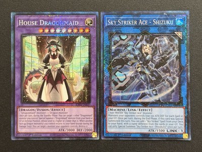 2024 YUGIOH RA03 1ST ED HOUSE DRAGONMAID & SKY STRIKER ACE SHIZUKU NM SET-image