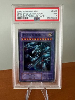 PSA 7 NM P3-01 2000 Blue eyes ultimate dragon P3 super parallel Rare-image