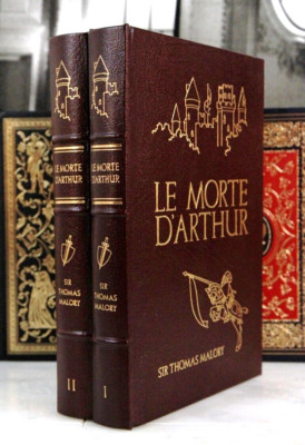 LE MORTE D'ARTHUR 2 VOL SET Thomas Malory - Easton Press - Famous Editions-image