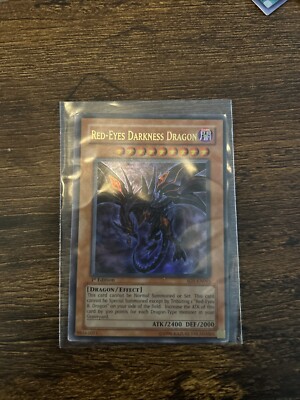 2005 YU-GI-OH! SD1-EN001 RED-EYES DARKNESS DRAGON 1ST EDITION-image