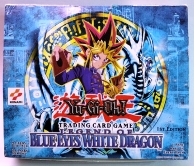 24 Unopened Booster Packs: Yu-Gi-Oh Legend Of Blue Eyes White Dragon 1st Edition-image