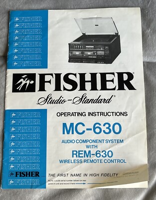 Fisher MC-630 Audio Component System/REM-630 Wireless Remote Operating Instr-image
